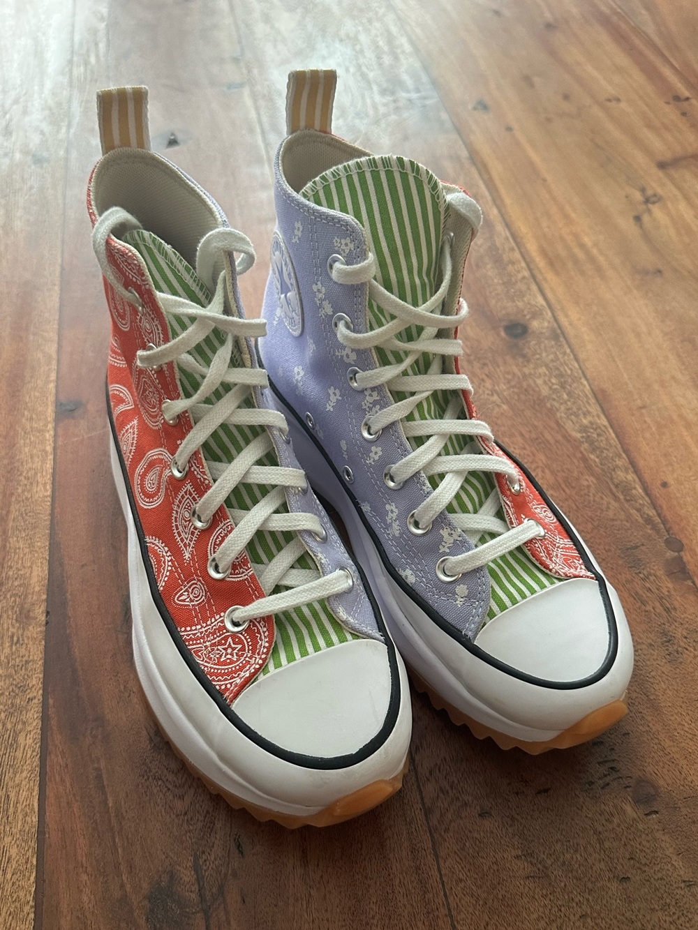 ☀️ CONVERSE Run Star Hightop Bandana Platform Shoes